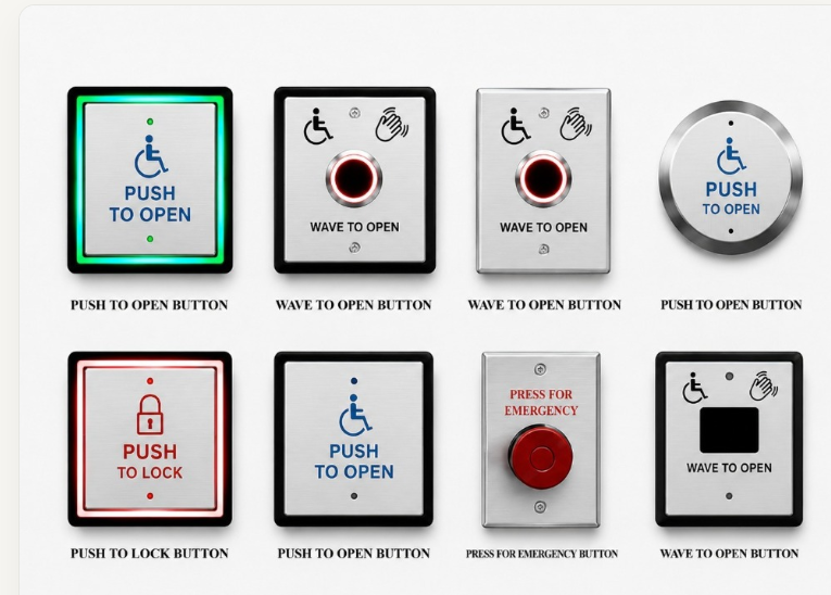 Commercial Access Control Buttons and Touchless Actuators