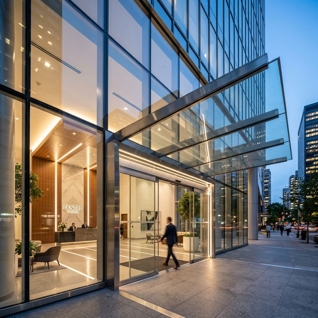 Headquarters building entrance