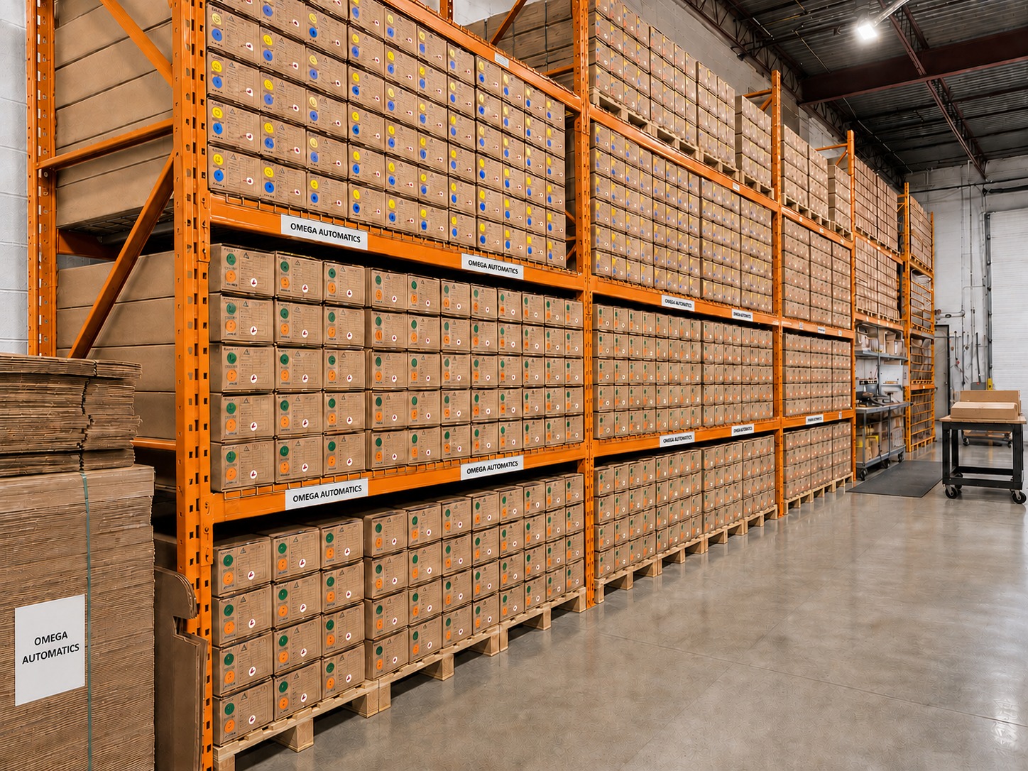 Omega Automatics Warehouse Facilities in Woodbridge, Ontario